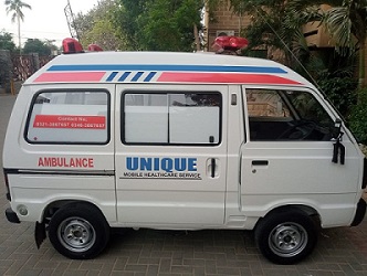 Ambulance (For OPD/Hospital visit) Karachi Home Health care Services (www.UNIQUE-hms.com)